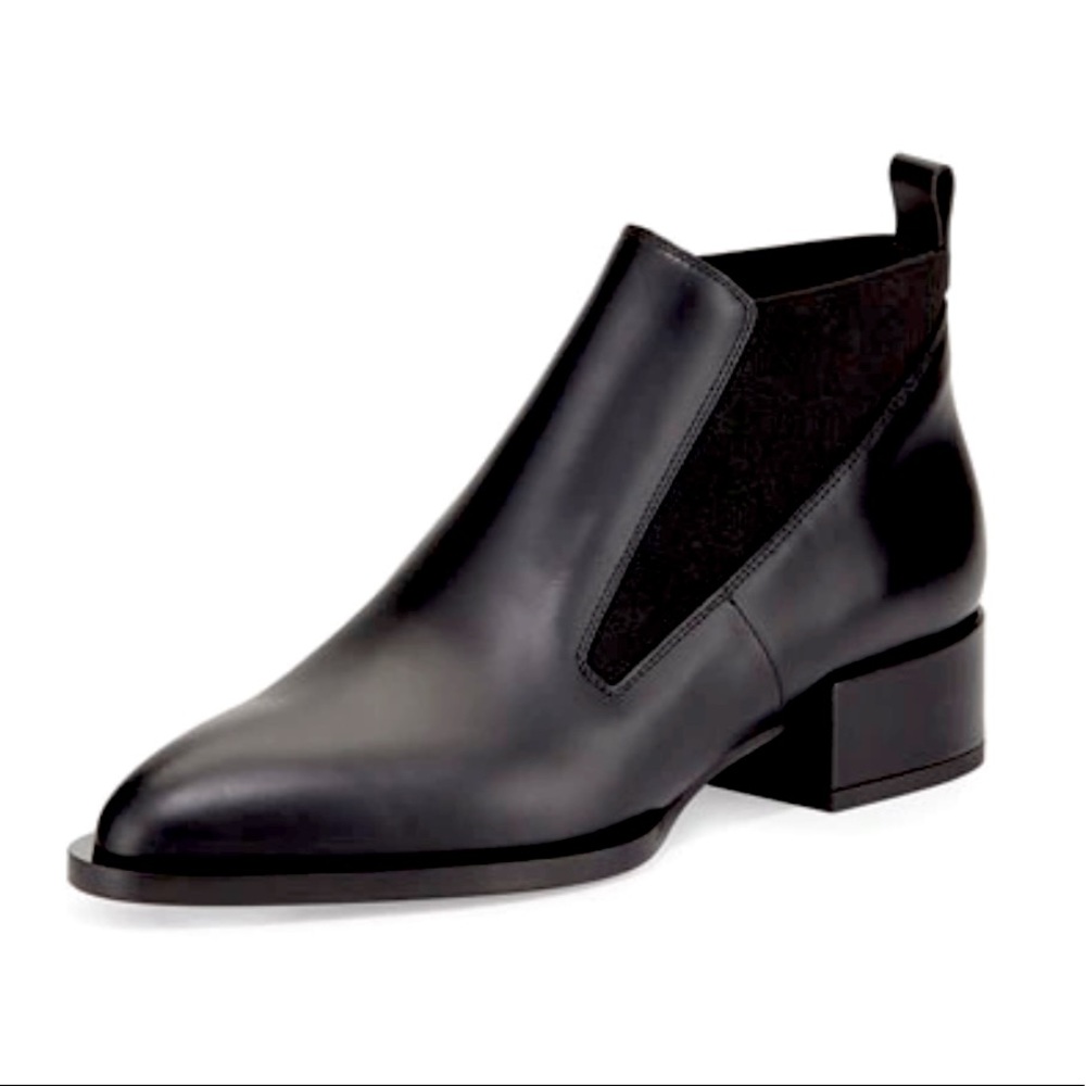 Vince. Yarrow Leather Chelsea Boot, Black